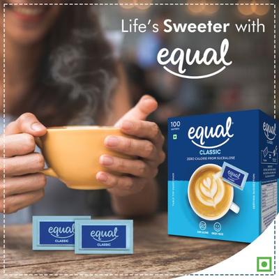 Equal Classic Sweetener Sachet (Pack of 3 x 100's) 1's - Sugar Substitute