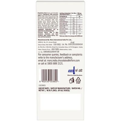 Galaxy Milk Chocolate Bar - Cookie Crumble 96 gm - Nutritional Bars