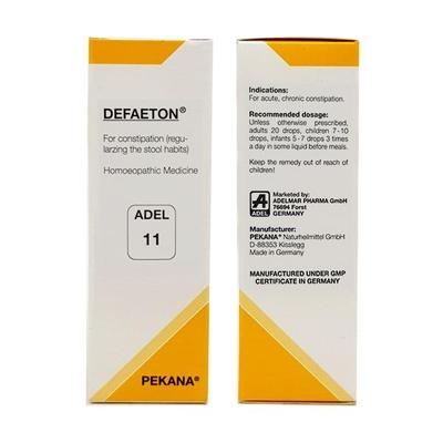 Adel 11 Defaeton Constipation Drops 20 ml - Homeopathic Drops
