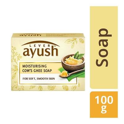 Lever Ayush Moisturising Cow's Ghee Soap 100 gm - Soaps