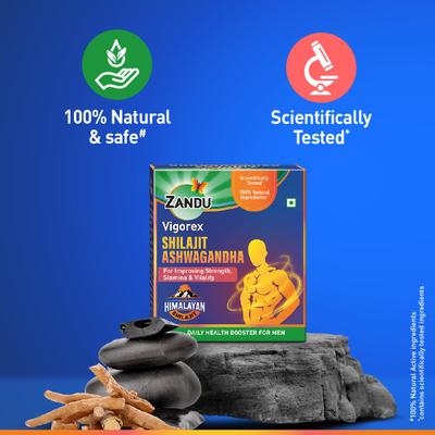 Zandu Vigorex Shilajit Ashwagandha Capsule 60's - Sexual Healthcare