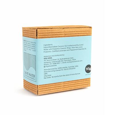 Goli Soda Natural Probiotic Unisex Shave Bar - Peppermint & Lavender 95 gm - Soaps