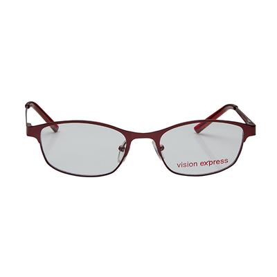 Vision Express 48944 Shiny Wine Oval Eyeglasses (Including Anti-Reflective Coating Lens) 1's - Wearables Eye Glasses