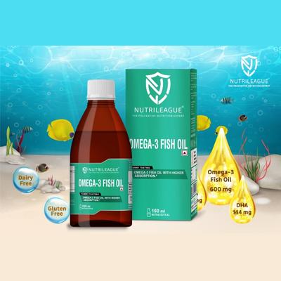 Nutrileague Omega-3 Fish Oil Syrup 150 ml - Multi-Vitamins