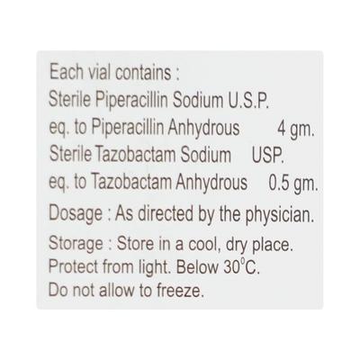 TIPCIL 4.5gm Injection 1's - Bacterial Infections-Pen