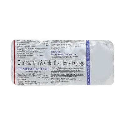 Olmepath CH 20mg Tablet 10'S - Hypertension-Ang