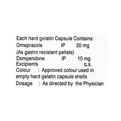 Omegates D 10mg Capsule 10'S - Ulcer/Reflux/Flatulence-Aaa