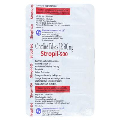 Stropil 500mg Tablet 10'S - Alzheimer-Neu