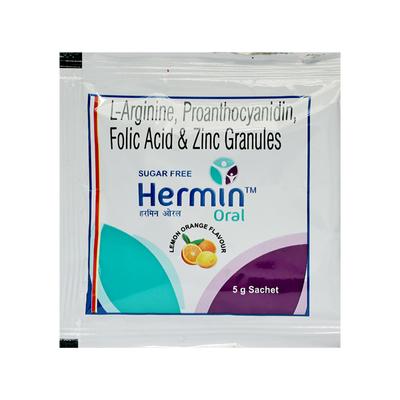 Hermin Sugar Free Orange Flavour Sachet 5gm (N) - Supplements-Vam