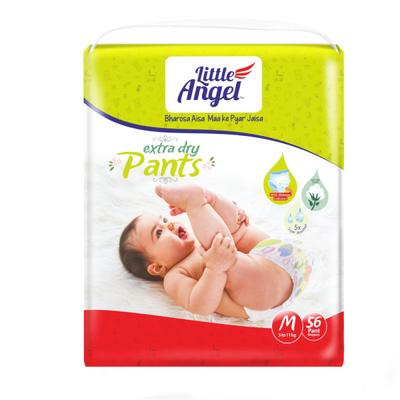 Little Angel Baby Diaper Pants (M) 56's - Diapers & Wipes