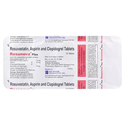 ROSUNOVA PLUS Tablet 10's - High Cholesterol-Dys