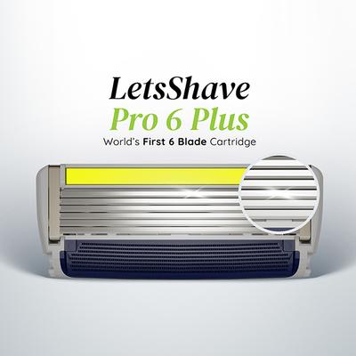 LetsShave Pro 6 Plus Razor Blades - Men 12's - Razors & Cartridges