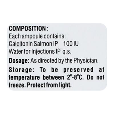 Unicalcin 100IU Injection 1ml - Osteoporosis-Age