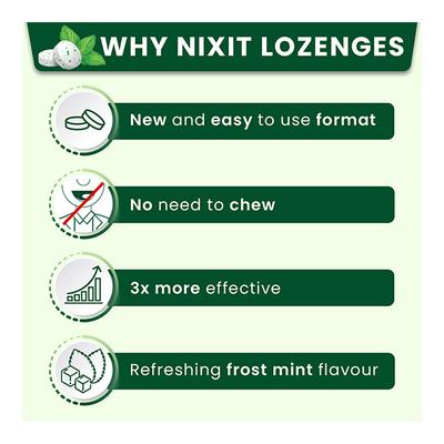 Nixit Nicotine Lozenges 2 mg - Frost Mint (Pack of 40 x 10's) - Nicotine Gums/Lozenges