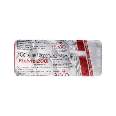 FIXIVIO 200 Tablet 10's - Bacterial Infections-Cep