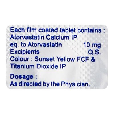 ATVAST 10mg Tablet 10's - High Cholesterol-Dys