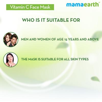 Mamaearth Face Mask Cream - Vitamin C 100 gm - Masks & Peels