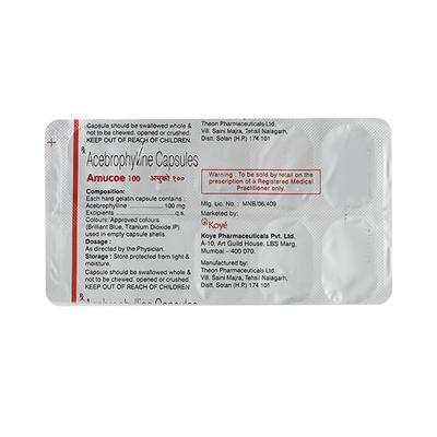 Amucoe 100mg Capsule 10'S - Asthma/COPD-Ast