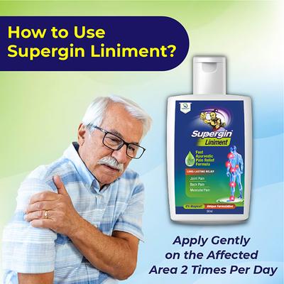 Medopharm Supergin Ayurvedic Pain Relief Liniment 50 ml - Pain Relief Oil