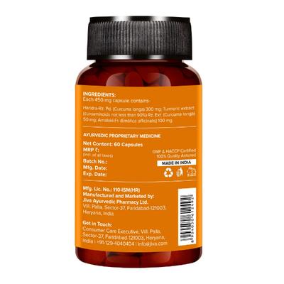 Jiva Ayurveda Turmeric Capsules 60's - Speciality Medicines