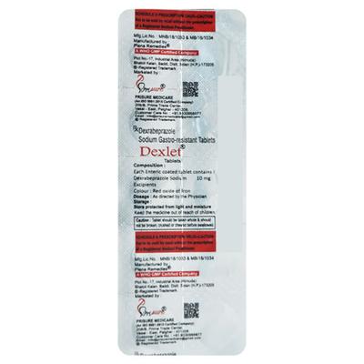 DEXLET 10 Tablet 10's - Ulcer/Reflux/Flatulence-Aaa