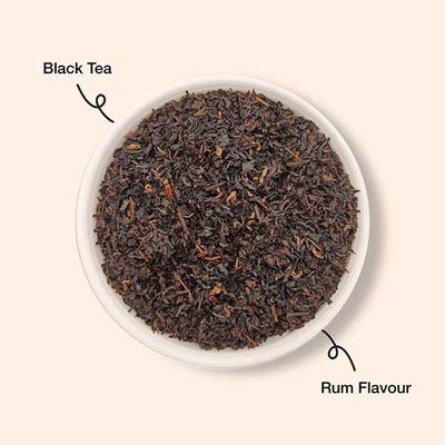 The Infused Kettle Black Tea Leaves - Rum Flavoured 50 gm - Teas