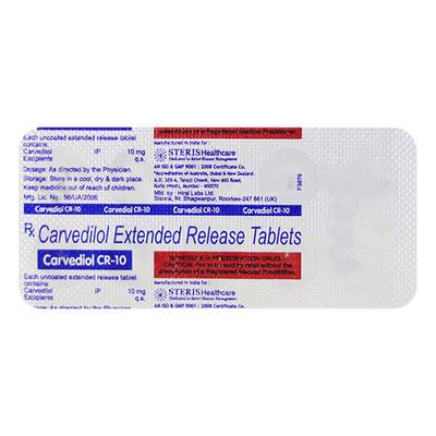 CARVEDIOL CR 10 Tablet 10's - Hypertension-Bet