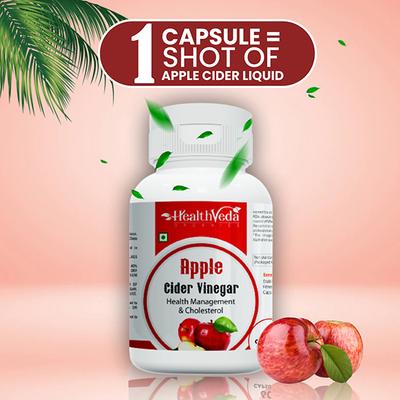 Health Veda Apple Cider Vinegar Capsule 60's - Apple Cider Vinegars