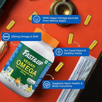 Fast&Up Vegan Omega 3 Capsule 60's - Workout Essentials