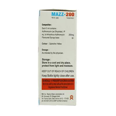 MAZZ 200 Suspension 30ml - Bacterial Infections-Mac