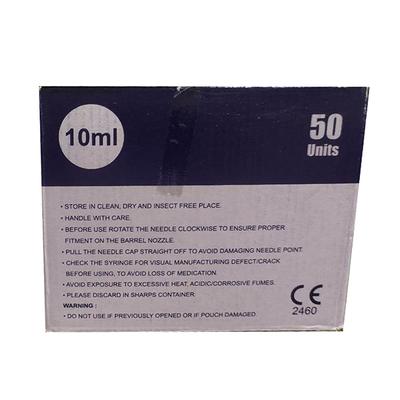 Mr. Inject Disposable Syringe 10 ml with Needle 21G 50's - Surgical Instruments