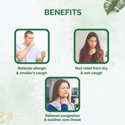 Dr. Vaidya's Tulsi- Ginger Cough Syrup (Pack of 2 x 100 ml) - Cough & Cold (Ayush)