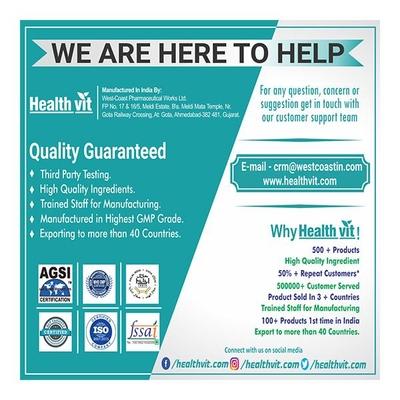 HealthVit Brahmivit Brahmi Powder 250 mg Capsule 60's - Speciality Medicines