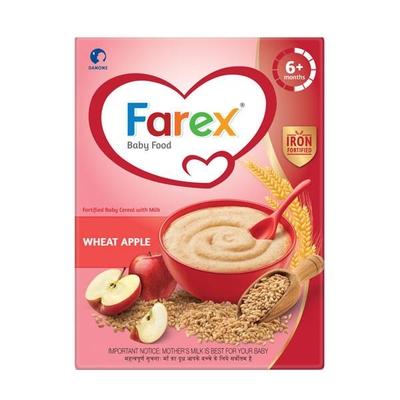 Farex Baby Food (6+ months) - Wheat Apple 300 gm (Refill) - Baby And Infant Supplements