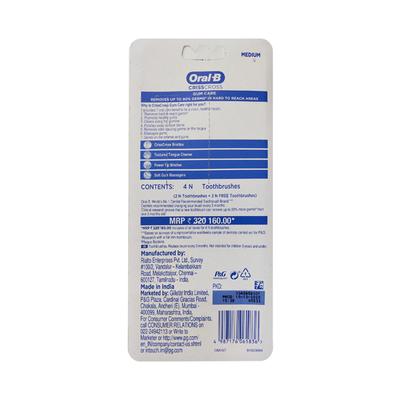 Oral-B CrissCross Gum Care Toothbrush - Medium (Buy 2 Get 2 Free) - Toothbrushes