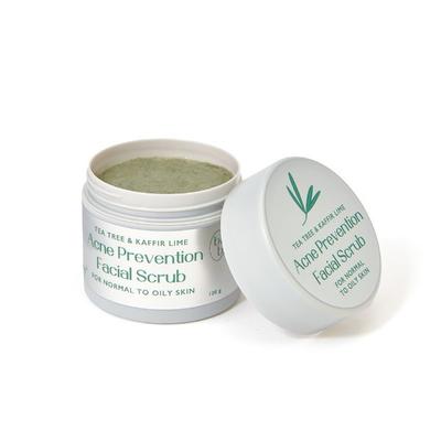 BBB Better Body Bombay Acne Prevention Facial Scrub- Tea Tree & Kaffir Lime 100 gm - Scrubs & Exfoliants