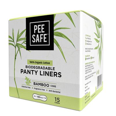 Pee Safe 100% Organic Cotton Biodegradable Panty Liners 15's - Panty Liners