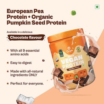 Origin Nutrition Vegan Protein Powder - Chocolate Flavour 271 g - Whey Proteins