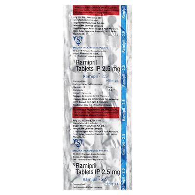 RAMIPIL 2.5 Tablet 10's - Hypertension-ACE