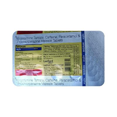 Migran Tablet 10'S - Migraine