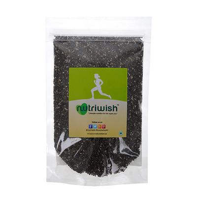 Nutriwish Black Chia Seeds 150 gm - Nutritional Bars
