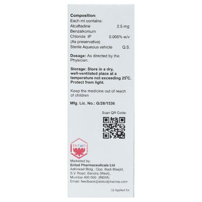 CAFTADINE 0.25% Eye Drops 5ml - Eye conditions-Oph