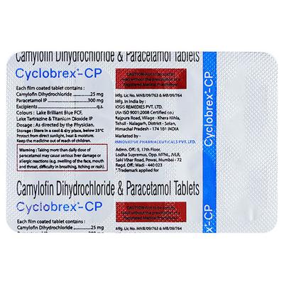 CYCLOBREX CP Tablet 10's - Muscle Spasm-Ant