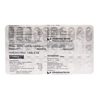 FERSOFT Tablet 30's - Supplements-Vam