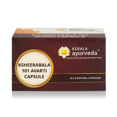 Kerala Ayurveda Ksheerabala 101 Avarti Capsule 60's - Speciality Medicines