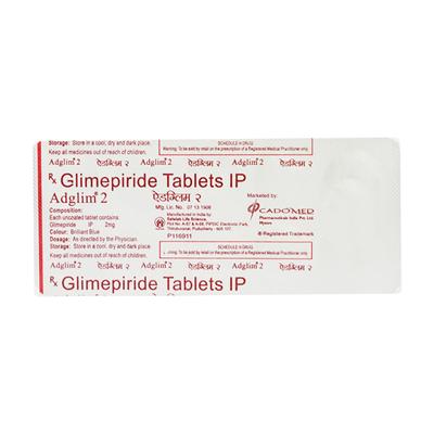 Adglim 2mg Tablet 10'S - Diabetes-Ant