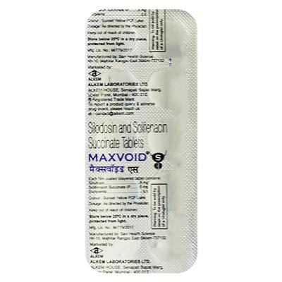 MAXVOID S Tablet 10's Price, Uses, Side effects, Substitutes | Netmeds