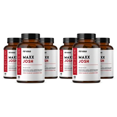 Nirvasa Maxx Josh Testo Booster Tablet (Pack of 6 x 60's) 1's - General Health