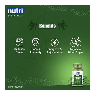 Nutri Essentials Ashwagandha 500 mg Capsule 60's - Ashwagandha