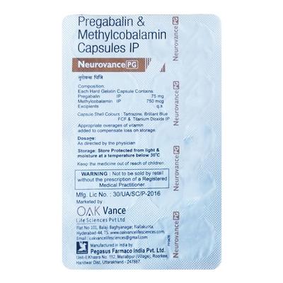 NEUROVANCE PG Capsule 10's - Neuropathic Pain-Dru